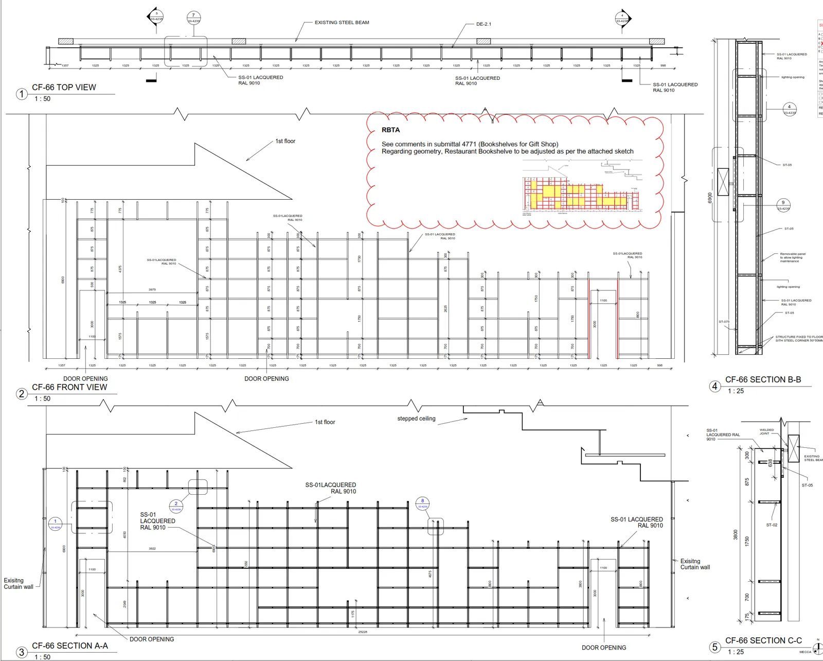 Furniture BIM shop drawing