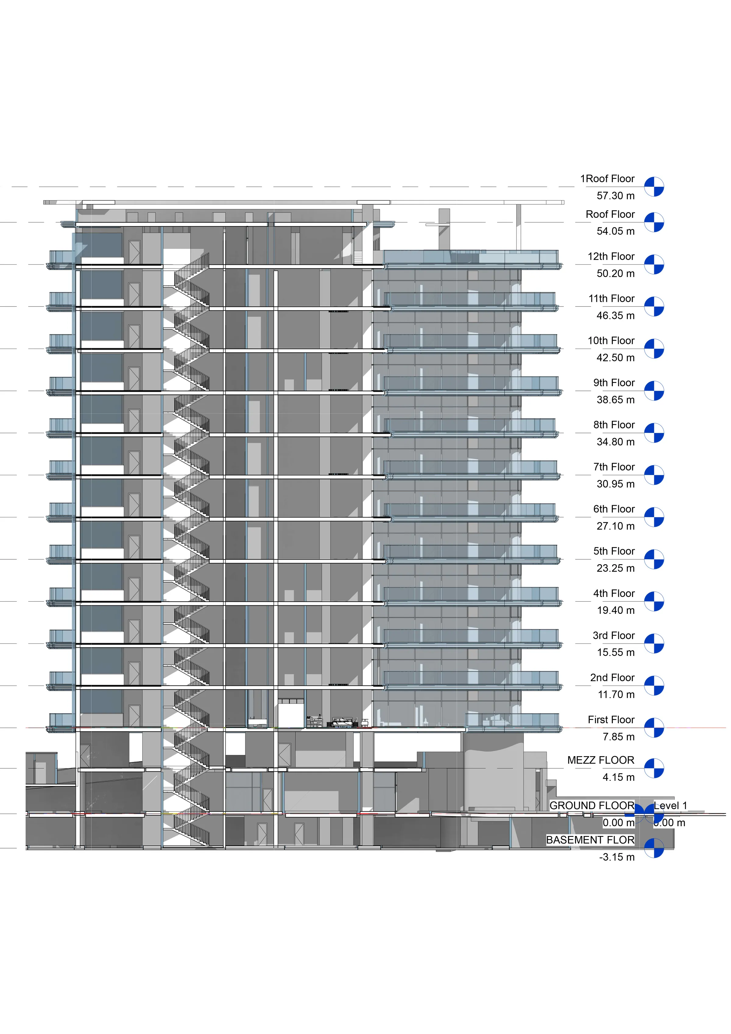 Architectural BIM model of White Tower, Obhur